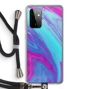 CaseCompany Zweverige regenboog: Samsung Galaxy A72 5G Transparant Hoesje met koord