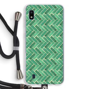 CaseCompany Moroccan tiles 2: Samsung Galaxy A10 Transparant Hoesje met koord