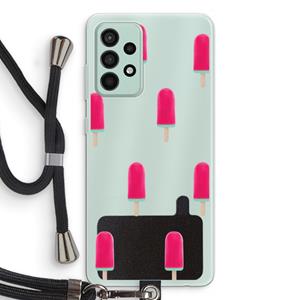 CaseCompany Waterijsje: Samsung Galaxy A52s 5G Transparant Hoesje met koord