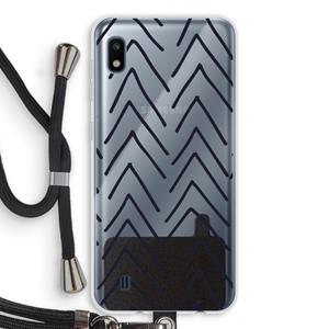 CaseCompany Marrakech Arrows: Samsung Galaxy A10 Transparant Hoesje met koord