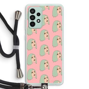 CaseCompany King Kylie: Samsung Galaxy A52s 5G Transparant Hoesje met koord