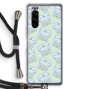 CaseCompany Octopussen: Sony Xperia 5 Transparant Hoesje met koord