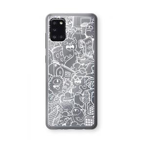 CaseCompany Vexx City #2: Samsung Galaxy A31 Transparant Hoesje