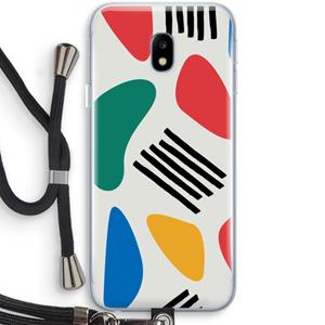 CaseCompany Illustratieve pop 1: Samsung Galaxy J3 (2017) Transparant Hoesje met koord