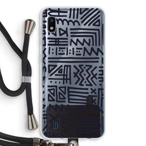 CaseCompany Marrakech print: Samsung Galaxy A10 Transparant Hoesje met koord