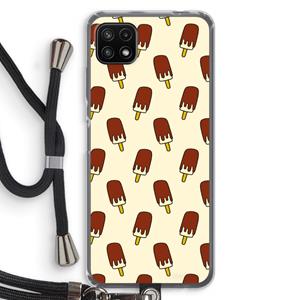 CaseCompany Yummy: Samsung Galaxy A22 5G Transparant Hoesje met koord