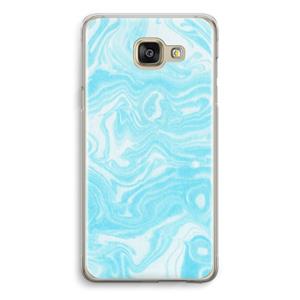CaseCompany Waterverf blauw: Samsung Galaxy A5 (2016) Transparant Hoesje