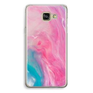 CaseCompany Roze explosie: Samsung Galaxy A5 (2016) Transparant Hoesje