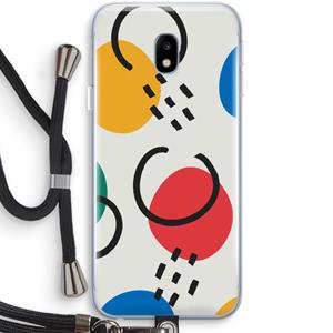 CaseCompany Illustratieve pop 3: Samsung Galaxy J3 (2017) Transparant Hoesje met koord