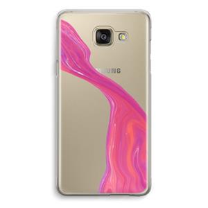 CaseCompany Paarse stroom: Samsung Galaxy A5 (2016) Transparant Hoesje