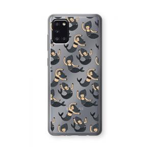 CaseCompany Zeemeermin: Samsung Galaxy A31 Transparant Hoesje