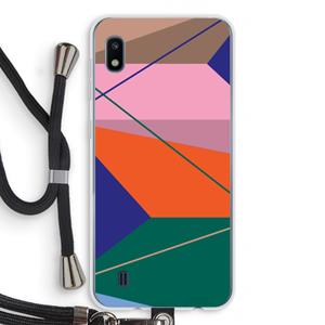 CaseCompany Gestalte 1: Samsung Galaxy A10 Transparant Hoesje met koord