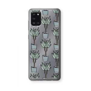 CaseCompany Boompje: Samsung Galaxy A31 Transparant Hoesje
