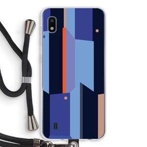 CaseCompany Gestalte 3: Samsung Galaxy A10 Transparant Hoesje met koord