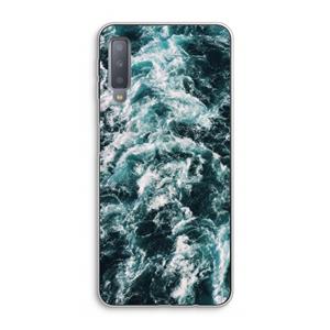 CaseCompany Zee golf: Samsung Galaxy A7 (2018) Transparant Hoesje