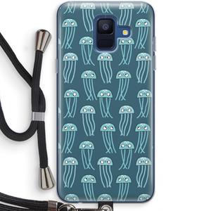 CaseCompany Kwallie: Samsung Galaxy A6 (2018) Transparant Hoesje met koord