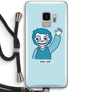 CaseCompany Zwaai: Samsung Galaxy S9 Transparant Hoesje met koord