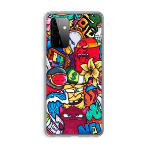 CaseCompany No Rules: Samsung Galaxy A72 Transparant Hoesje