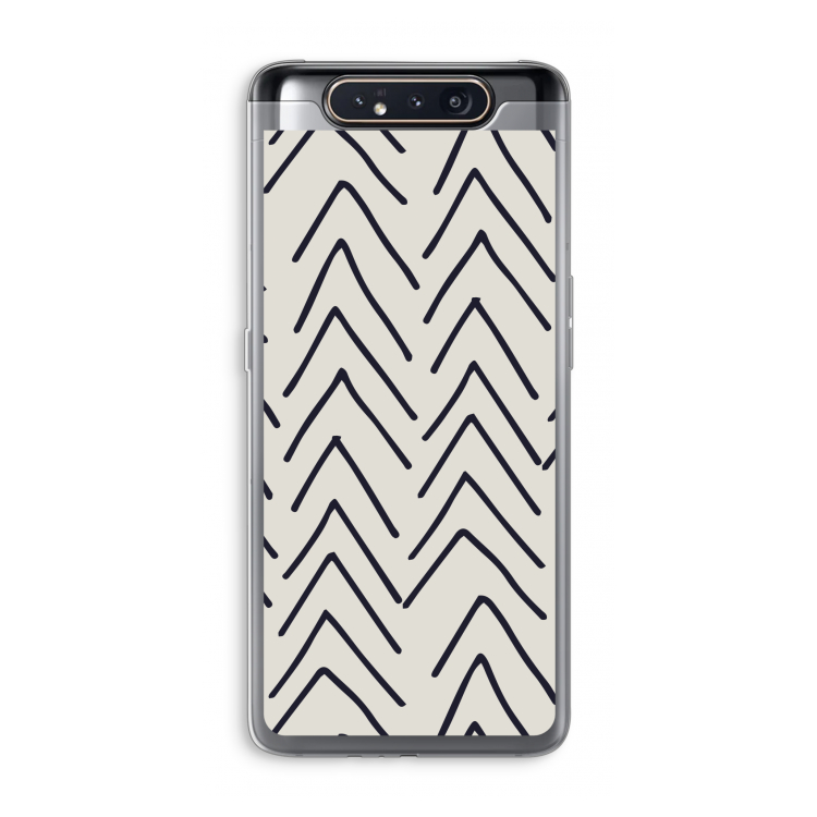 CaseCompany Marrakech Arrows: Samsung Galaxy A80 Transparant Hoesje