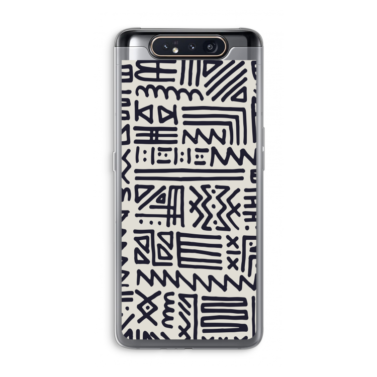 CaseCompany Marrakech print: Samsung Galaxy A80 Transparant Hoesje