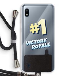 CaseCompany Victory Royale: Samsung Galaxy A10 Transparant Hoesje met koord