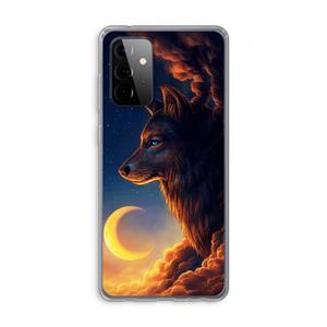 CaseCompany Night Guardian: Samsung Galaxy A72 Transparant Hoesje