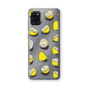 CaseCompany When Life Gives You Lemons...: Samsung Galaxy A31 Transparant Hoesje