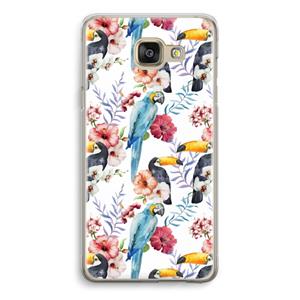 CaseCompany Bloemen tukan: Samsung Galaxy A5 (2016) Transparant Hoesje