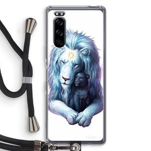 CaseCompany Child Of Light: Sony Xperia 5 Transparant Hoesje met koord