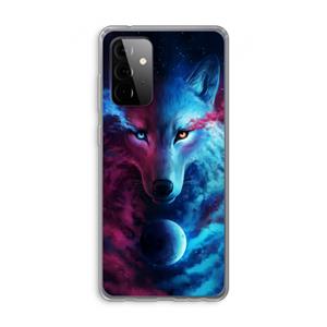 CaseCompany Where Light And Dark Meet: Samsung Galaxy A72 Transparant Hoesje