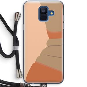 CaseCompany Bikini: Samsung Galaxy A6 (2018) Transparant Hoesje met koord