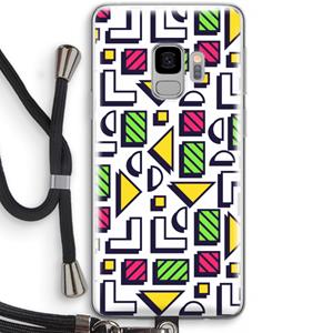 CaseCompany 8-bit N°4: Samsung Galaxy S9 Transparant Hoesje met koord
