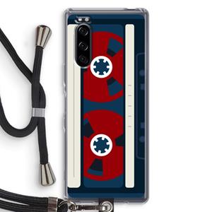 CaseCompany Here's your tape: Sony Xperia 5 Transparant Hoesje met koord