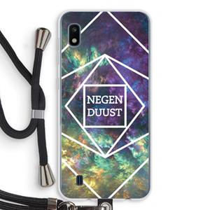 CaseCompany Negenduust ruimte: Samsung Galaxy A10 Transparant Hoesje met koord