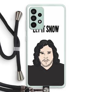 CaseCompany Let It Snow: Samsung Galaxy A52s 5G Transparant Hoesje met koord