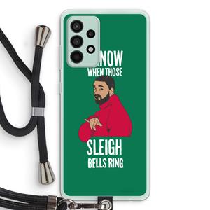 CaseCompany Sleigh Bells Ring: Samsung Galaxy A52s 5G Transparant Hoesje met koord