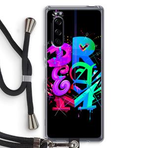 CaseCompany Dream: Sony Xperia 5 Transparant Hoesje met koord