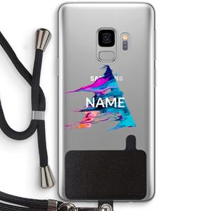 CaseCompany Abstract Spectrum: Samsung Galaxy S9 Transparant Hoesje met koord
