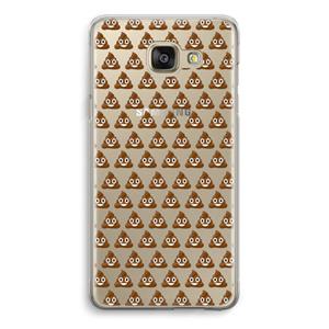 CaseCompany Poop emoji: Samsung Galaxy A5 (2016) Transparant Hoesje