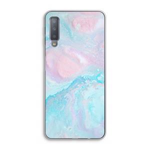 CaseCompany Fantasie pastel: Samsung Galaxy A7 (2018) Transparant Hoesje