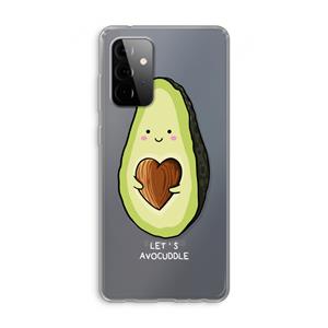 CaseCompany Avocuddle: Samsung Galaxy A72 Transparant Hoesje