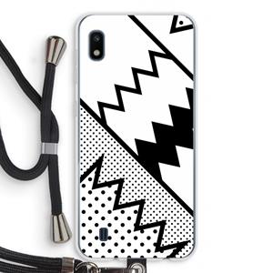CaseCompany Pop Art #5: Samsung Galaxy A10 Transparant Hoesje met koord