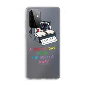 CaseCompany Smile: Samsung Galaxy A72 Transparant Hoesje