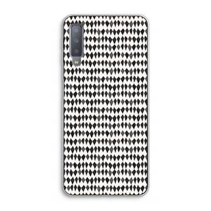 CaseCompany Crazy shapes: Samsung Galaxy A7 (2018) Transparant Hoesje