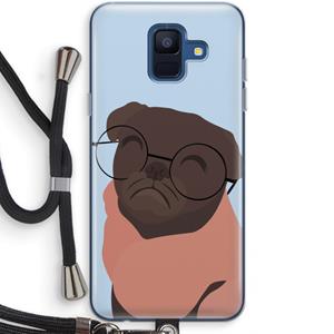CaseCompany Ludo: Samsung Galaxy A6 (2018) Transparant Hoesje met koord
