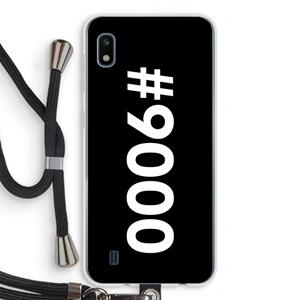CaseCompany 9000: Samsung Galaxy A10 Transparant Hoesje met koord