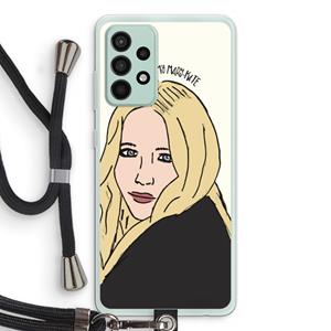 CaseCompany Mary Kate: Samsung Galaxy A52s 5G Transparant Hoesje met koord