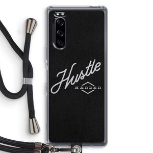 CaseCompany Hustle: Sony Xperia 5 Transparant Hoesje met koord