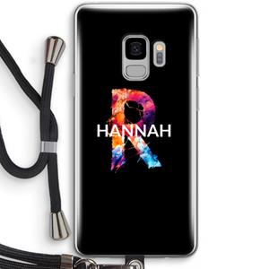 CaseCompany Abstract Spectrum: Samsung Galaxy S9 Transparant Hoesje met koord