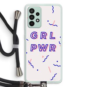 CaseCompany GRL PWR: Samsung Galaxy A52s 5G Transparant Hoesje met koord